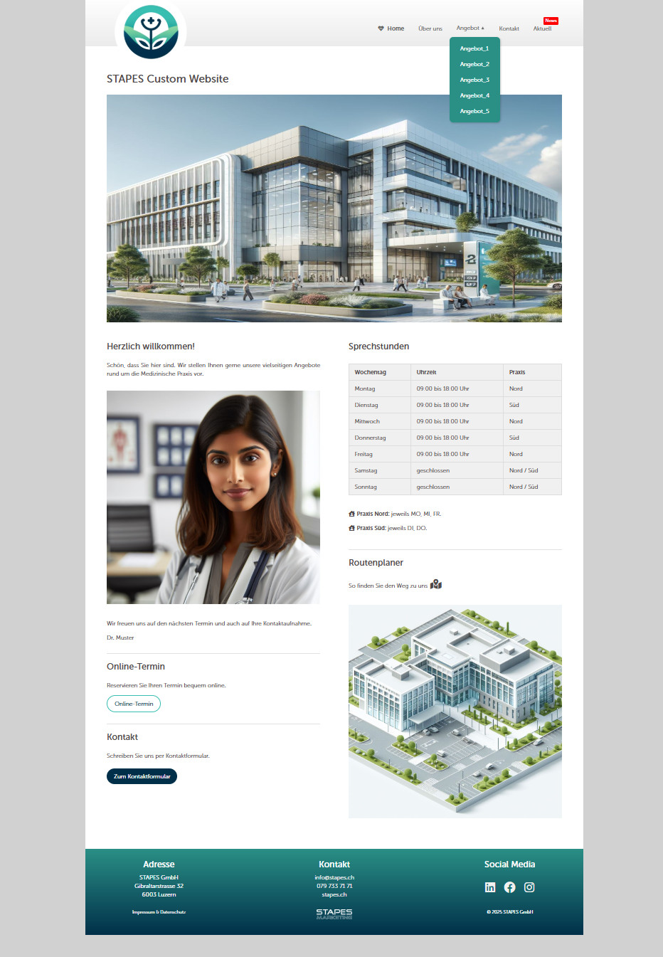 STAPES Custom Website